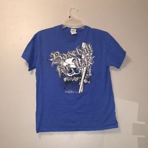 Blue MENS baseball life T-shirt